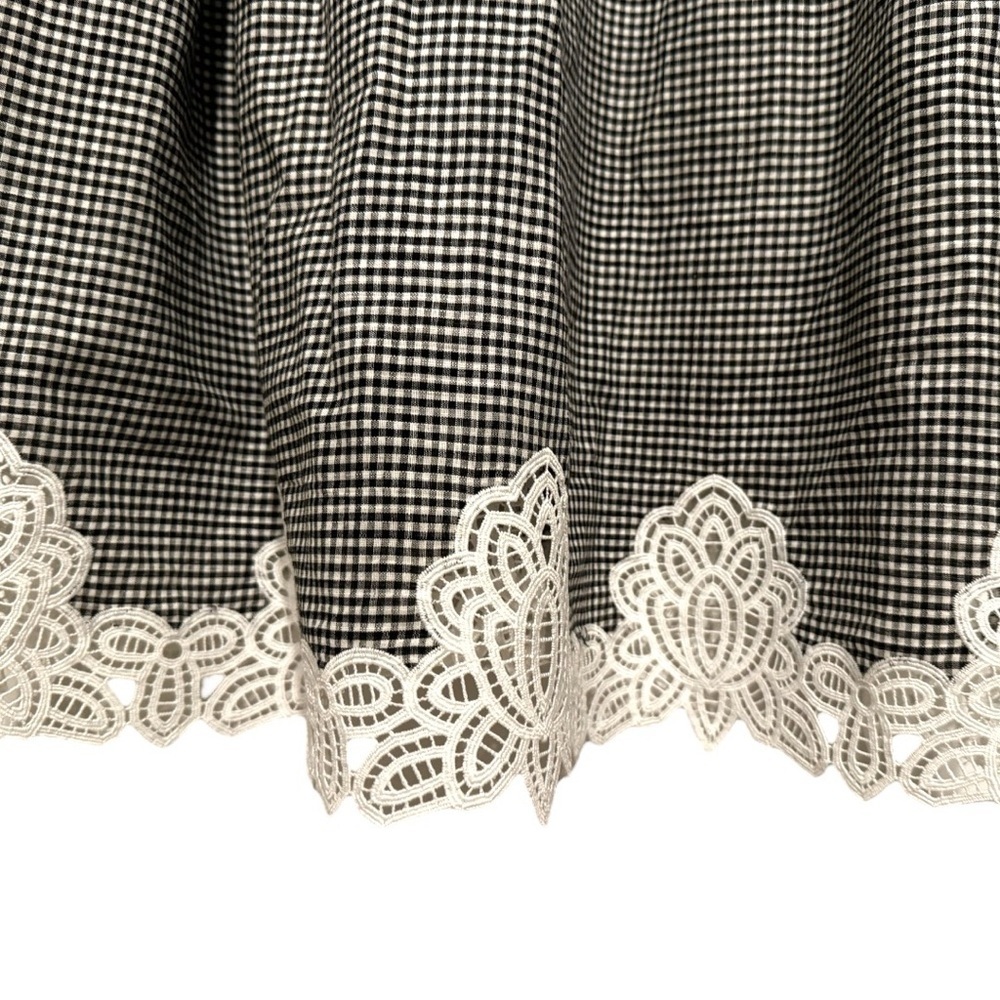 💎 Ralph Lauren Gingham Midi Dress with Lace Hem | Size 18 | NWT - Picture 5 of 7